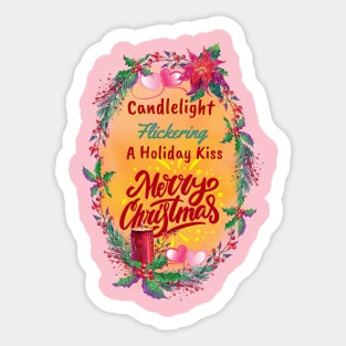 Christmas Holiday Glow: Candlelight Kiss Sticker